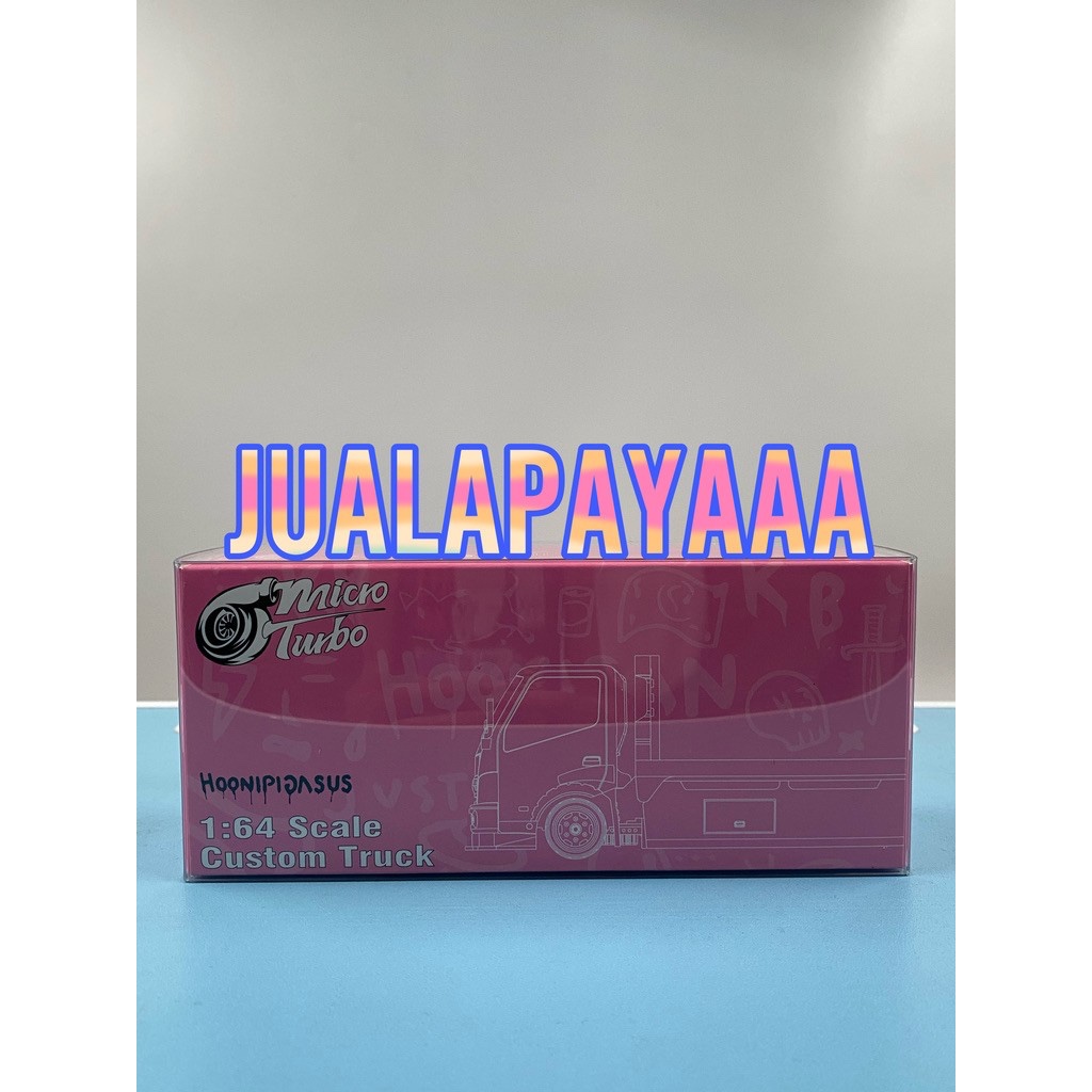 MICRO TURBO TOWING TRUCK HOONIGAN PINK MICRO TURBO FLAT BED TRUCK LE