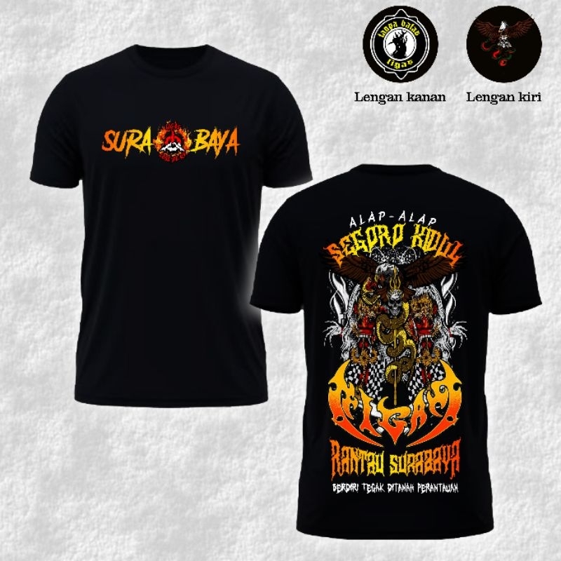 KAOS LIGAS RANTAU SURABAYA | COTTON 24S | KAOS PRIA/WANITA | KAOS POLOS