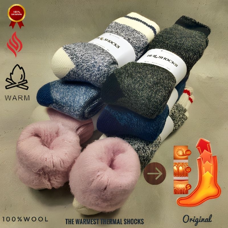 KAOS KAKI THERMAL WOOL WINTER MUSIM DINGIN HANGAT SUPER TEBAL IMPORT