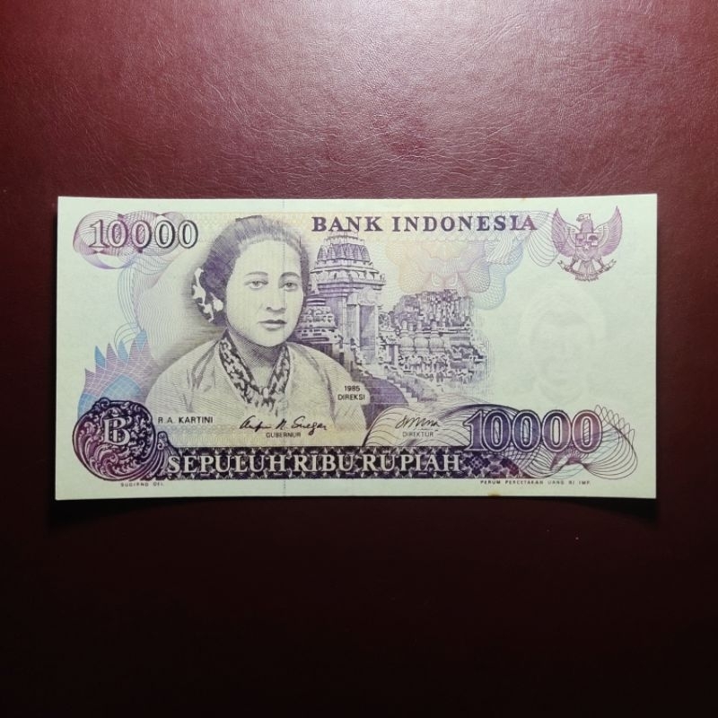10000 Rupiah Kartini 1985 -Aunc-