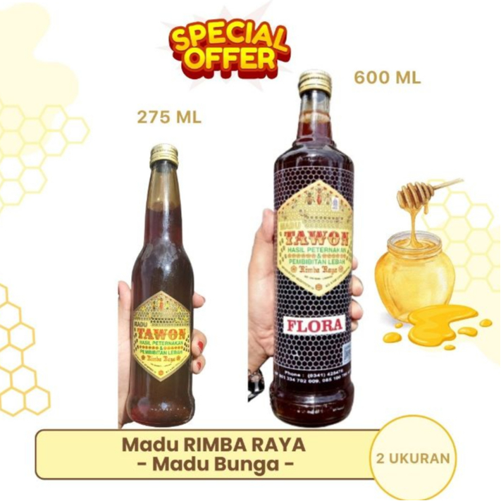 

RIMBA RAYA MADU MULTI BUNGA ASLI - BOTOL KACA