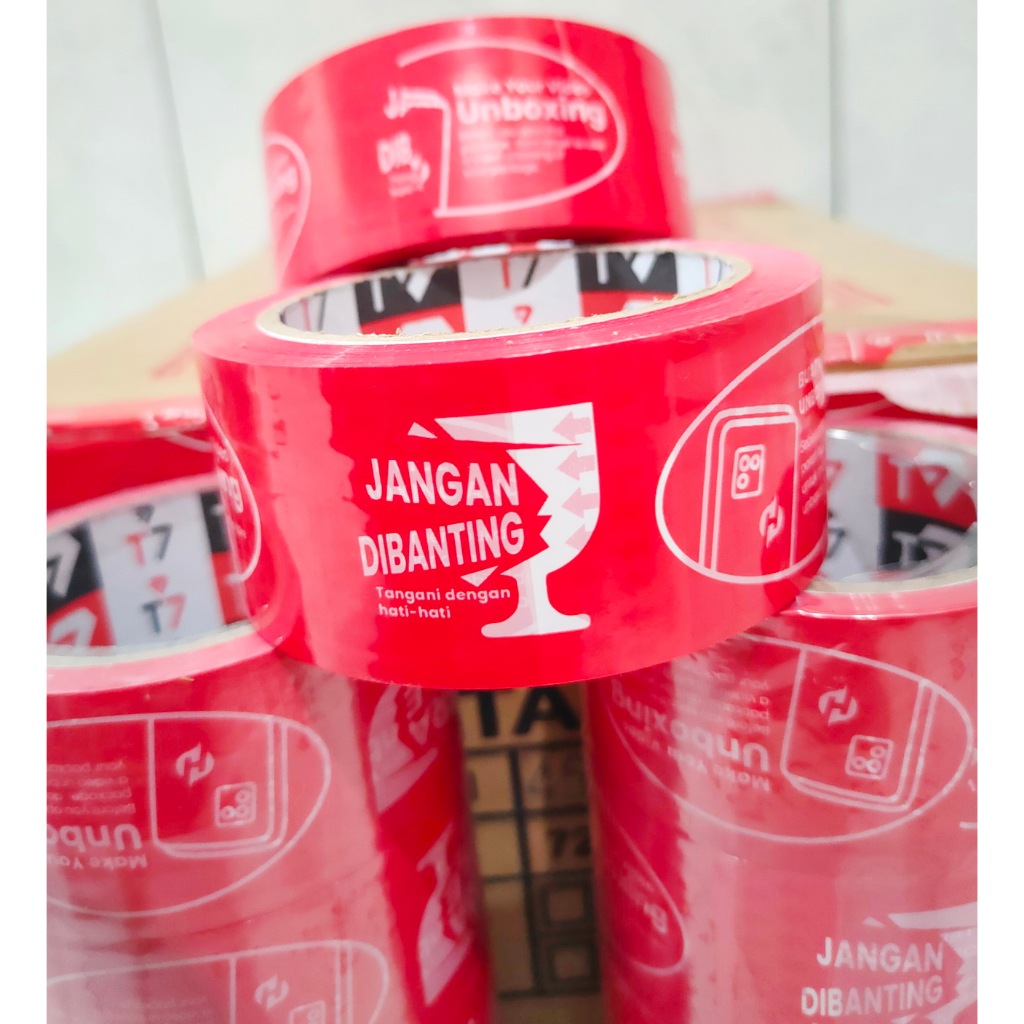 

Lakban Fragile 45mm x 72 Yard Tape Merah Unboxing Video Isolasi Selotip Jangan Di Banting Selasiban