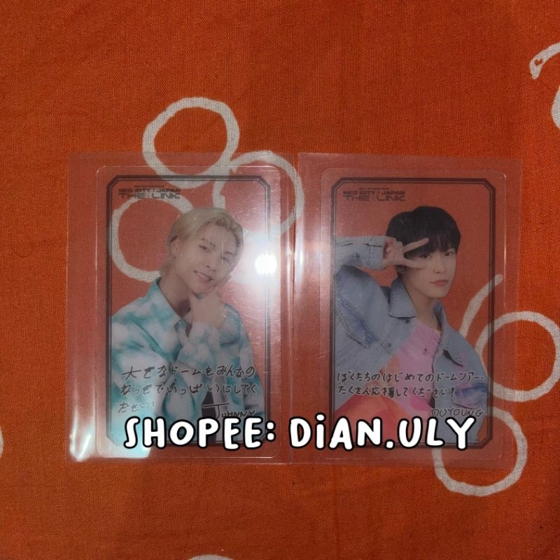 PC Mark Doyoung Johnny NCT 127 The Link Japan clear trading card (TC) MD