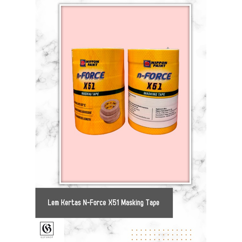 

Lem Kertas Nippon n-Force x51 Masking Tape 1 Inch