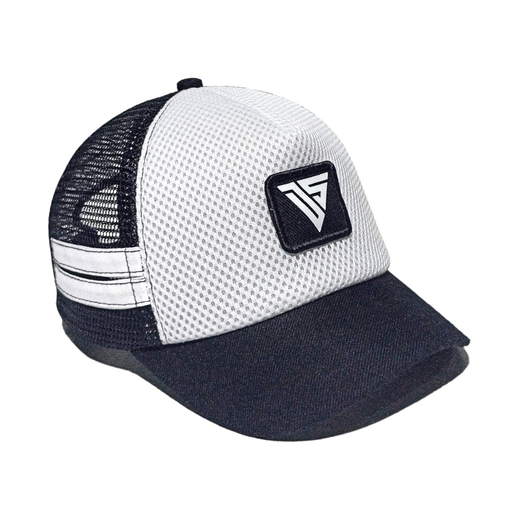 Topi Trucker lidah Pendek Topi Pria Trucker Jaring Original Putih Hitam Topi jaring Pria
