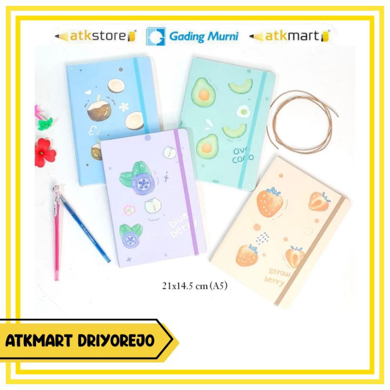 

DIARY AA00321-21 A5-80 FRUIT UKURAN A5 - NOTEBOOK DIARY BUKU CATATAN