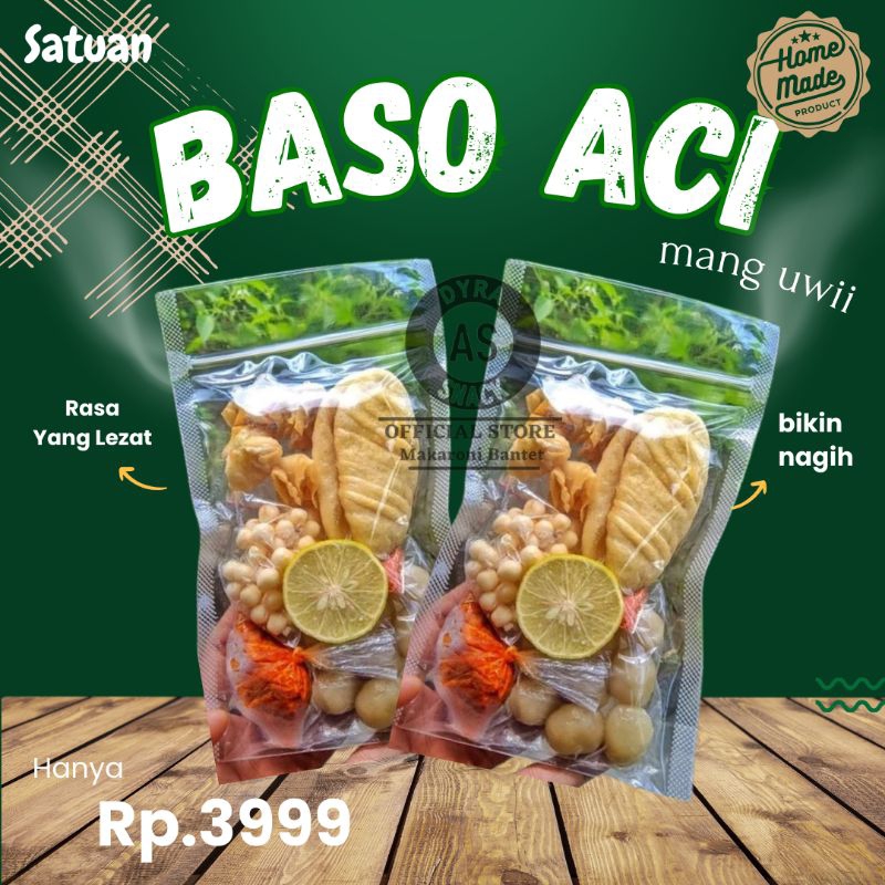 

(TERMURAH) BOCI baso Aci instan mang uwii paket FREE LIMAU