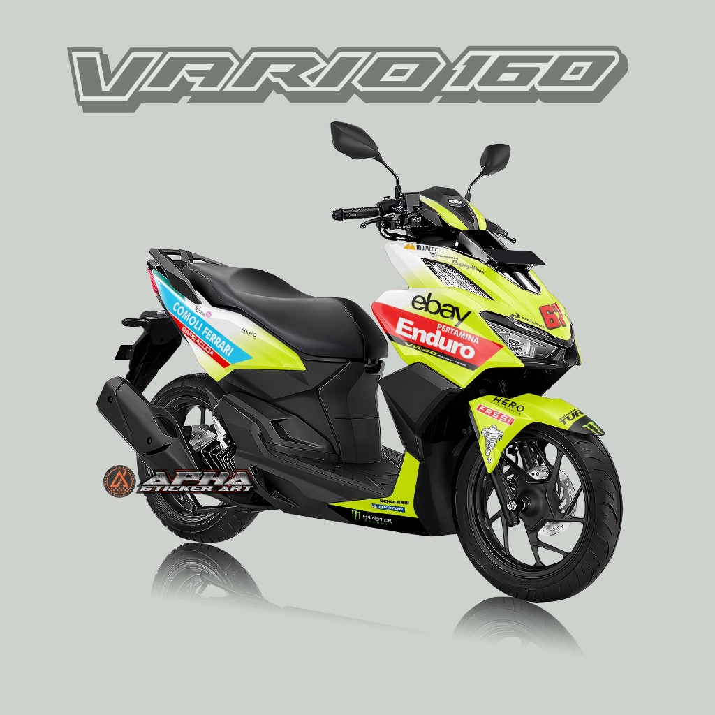 Decal stiker Vario 160 full body tema VR 46 Racing Team Pertamina Enduro