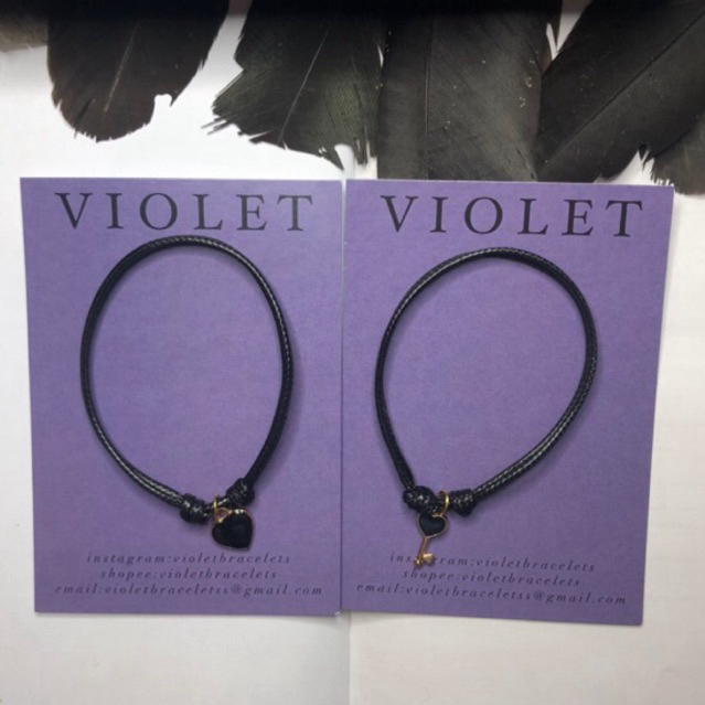 GELANG COUPLE GEMBOK&KUNCI HITAM