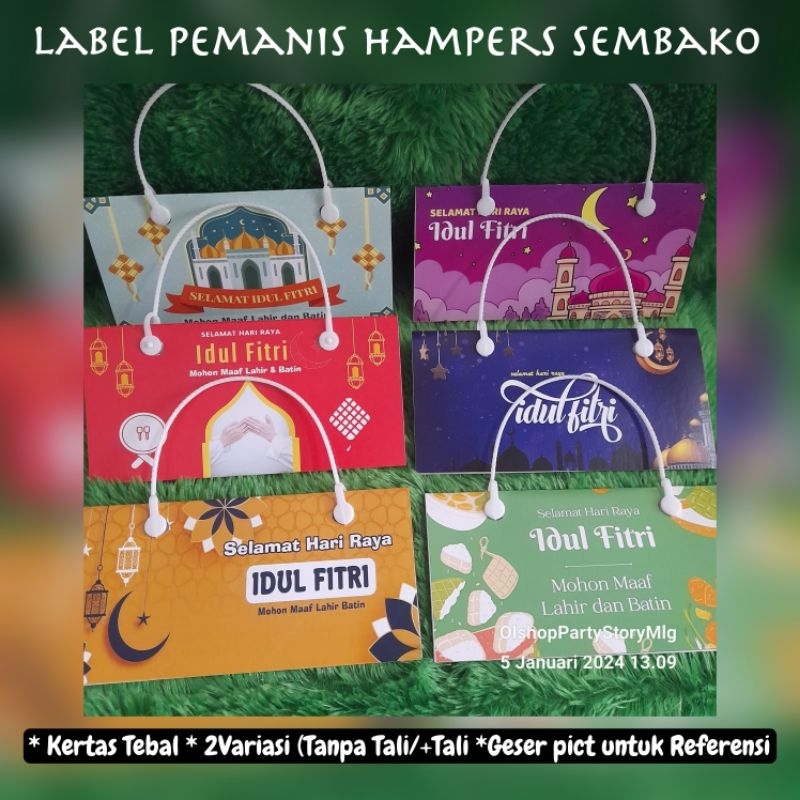 

Label Plastik Hampers Sembako