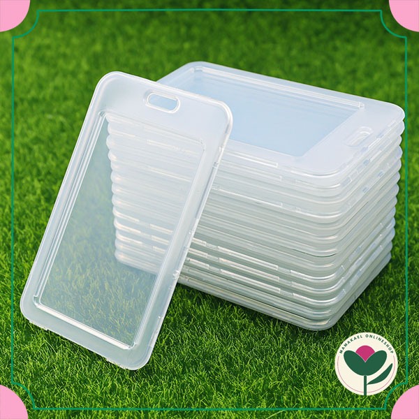 

Card holder transparan tempat kartu nama name tag estetik MK1593