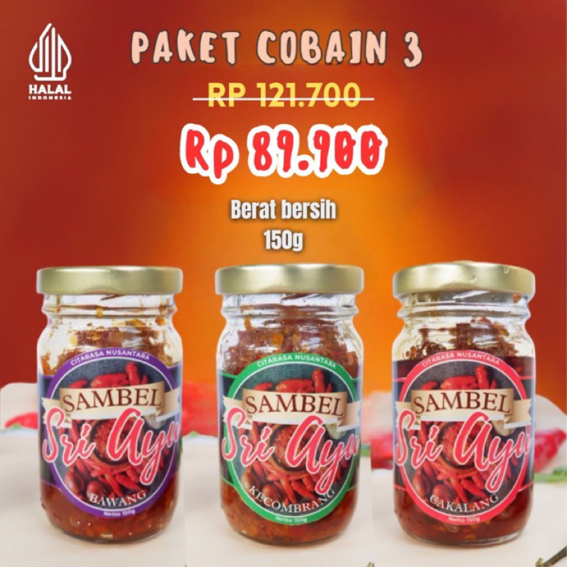 

paket cobain 3 | sambelsriayu