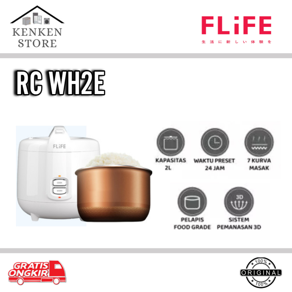 RICE COOKER FLIFE RC-WH2E KAPASITAS 2LITER