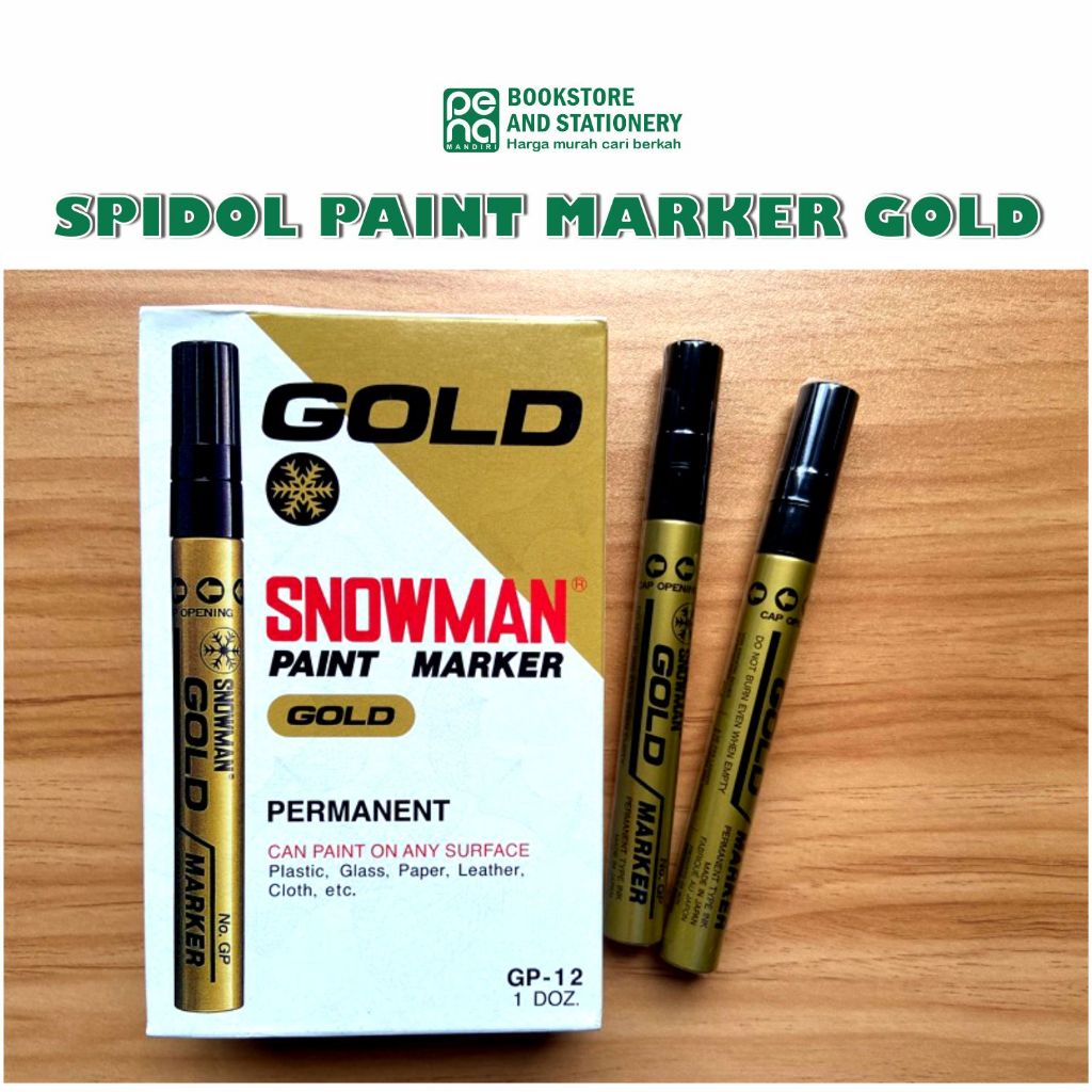 

Spidol Paint Marker Gold Snowman