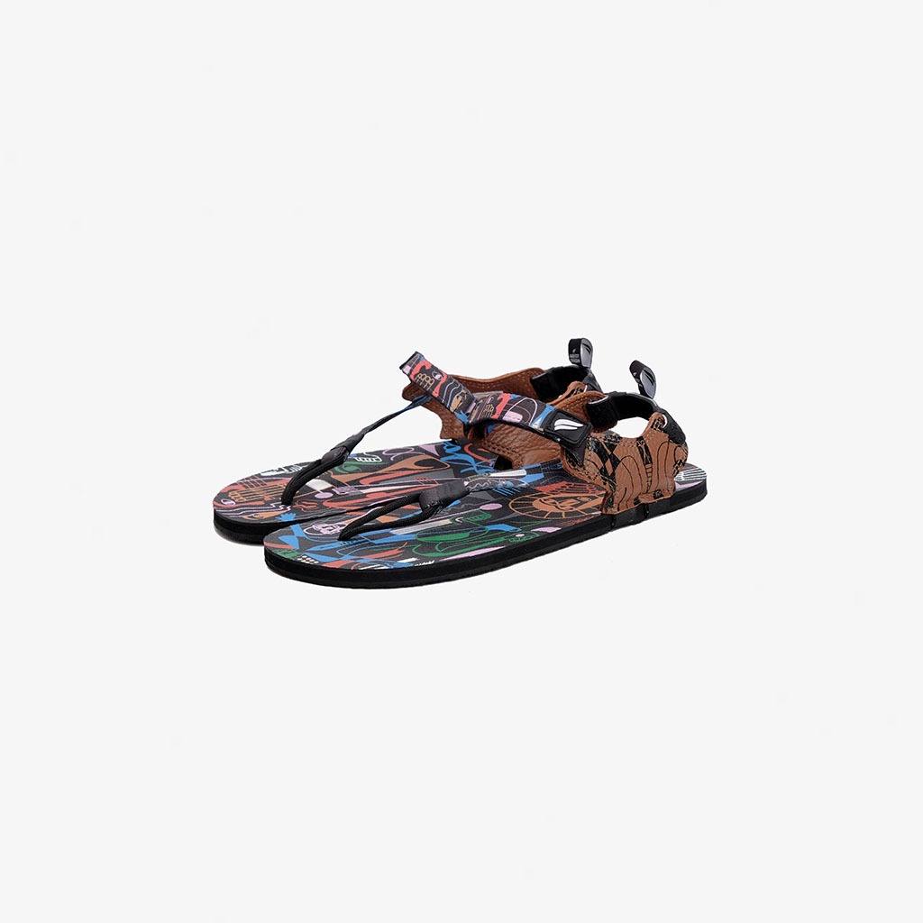 PYOPP FLEDGE - Tapak X Abenk Barefoot Flip Flops - Night Spark