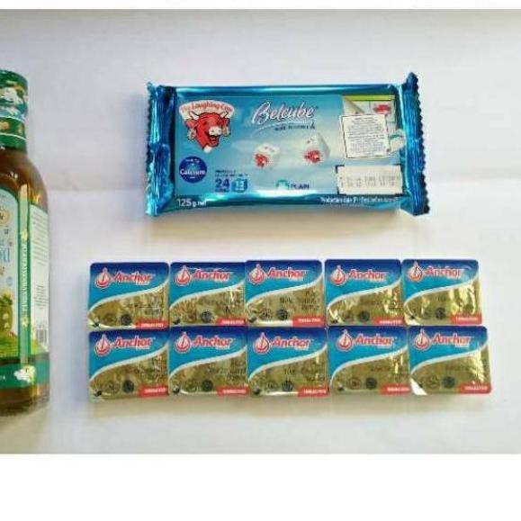 

Original MURAH BANGET ! Paket MPASI mini belcube Anchor EVOO babybel mazola elle&vire ♣