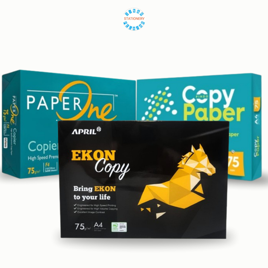 

HVS UK A4/F4 75GSM MEREK EKON/COPY PAPER/PAPERONE