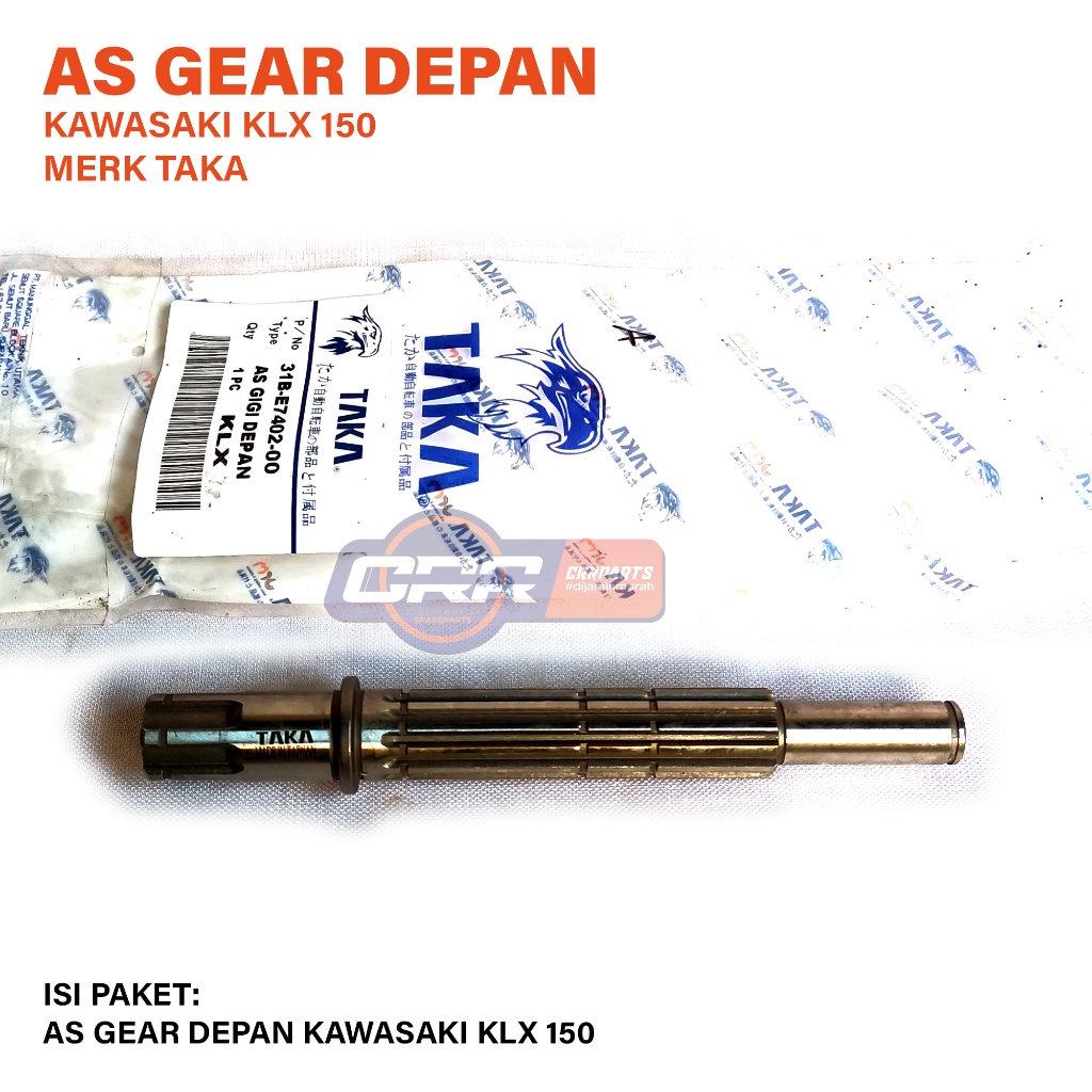 AS GEAR DEPAN KLX 150 MERK TAKA