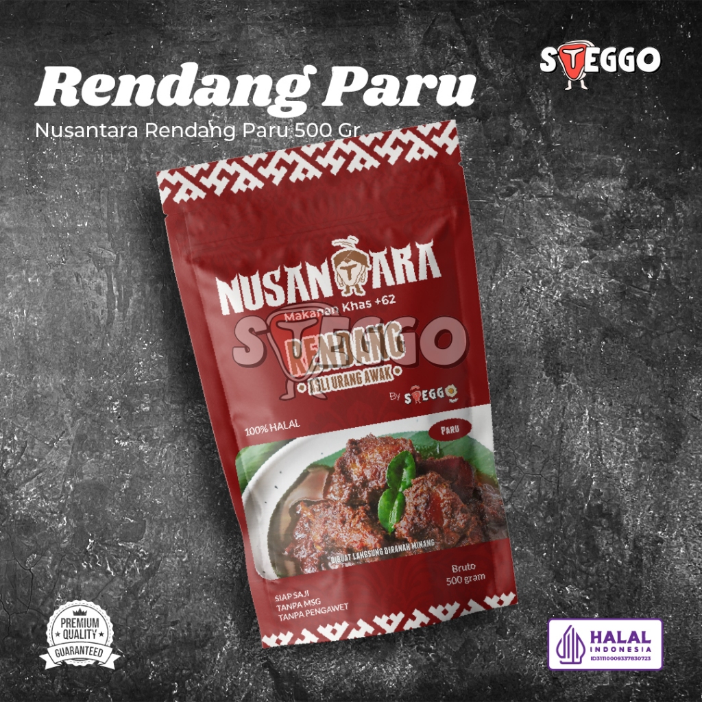 

NUSANTARA Rendang Paru 500 gr by STEGGO