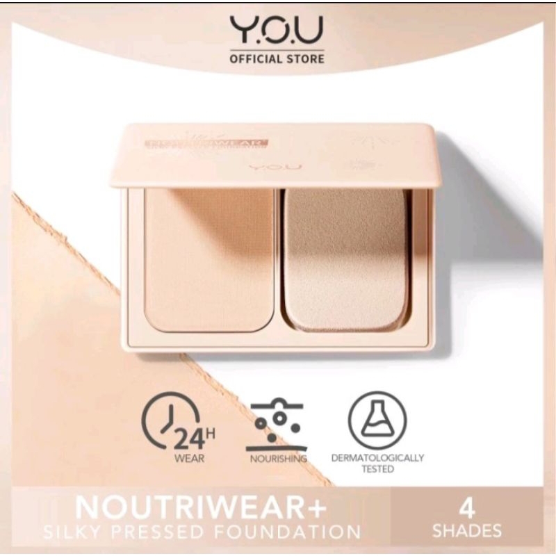 YOU Noutriwear Silky Pressed Foundation | Bedak Padat | Bedak TWC