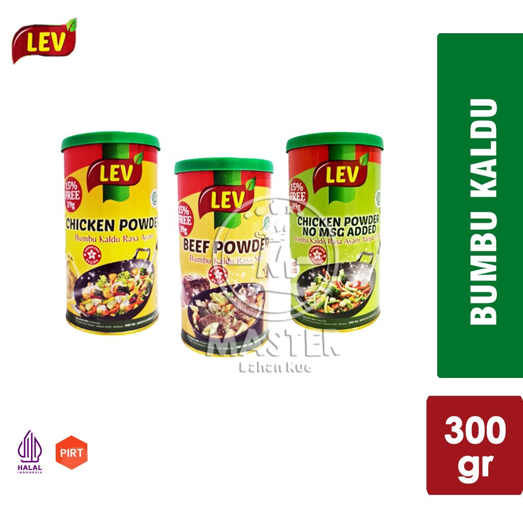 

Bumbu Kaldu Bubuk LEV /Chicken Powder / Beef Powder [Kaleng 300gr]