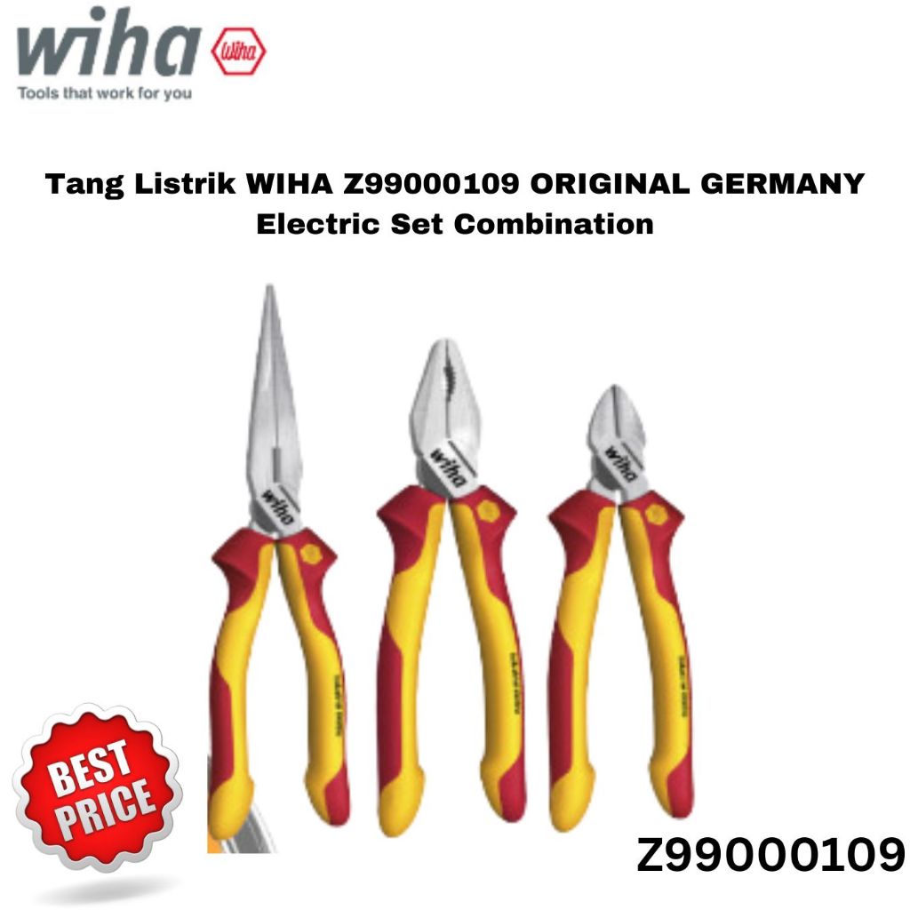 Tang Listrik WIHA Z99000109 ORIGINAL GERMANY Electric Set Combination