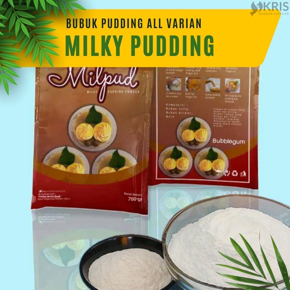 

Bubuk Pudding Bubblegum, Cappuccino, Mochaccino Milky pudding 750gr