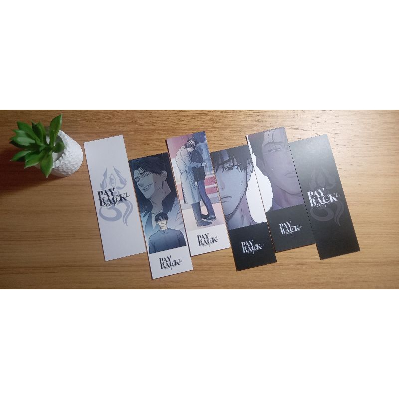 BUY 4 GET 1! BOOKMARK (Pembatas Buku) Payback Manhwa bl Yoohan Yoonjay