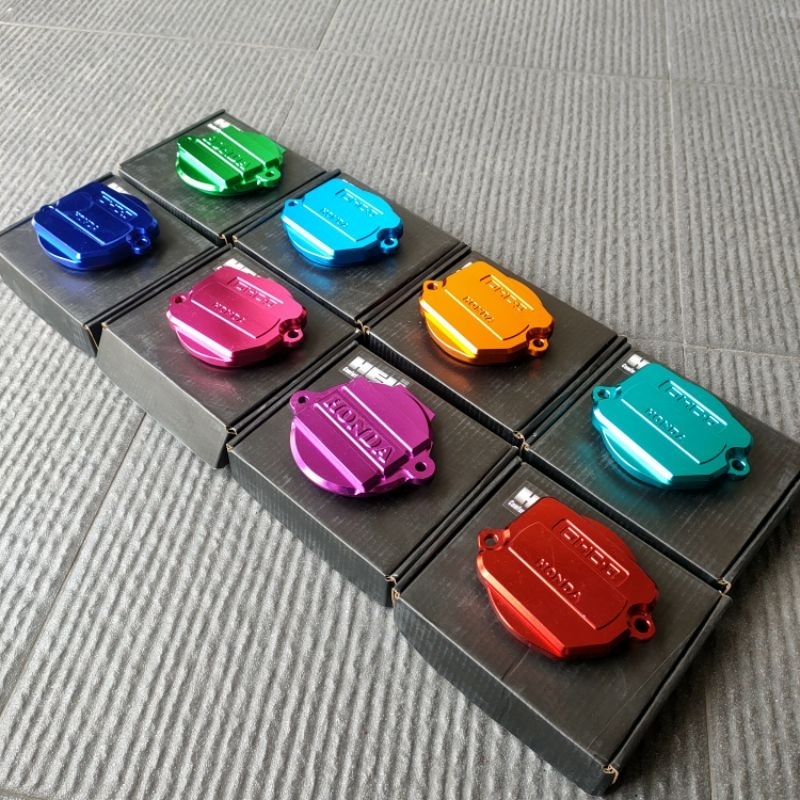 TUTUP TIMING / TUTUP NOKEN CNC ANODIZE model OHC ll GL 125 & TLR Helibars Tiger , cb , gl , megapro 