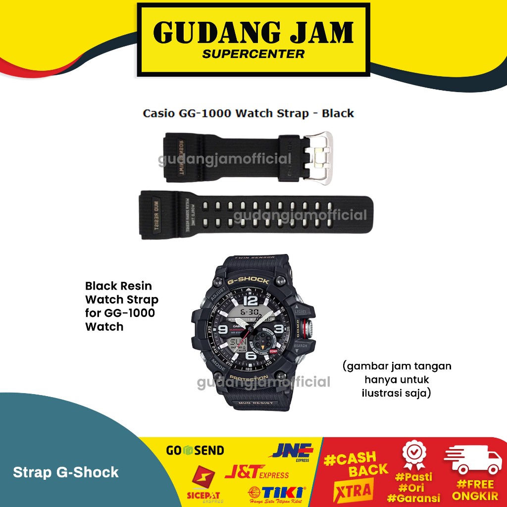 Tali Strap G-Shock GG-1000-1A GG-1000 GG1000 GG 1000 Casio Original