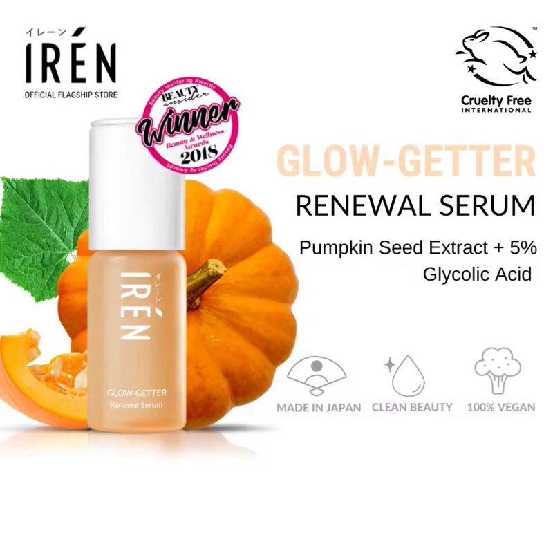IRÉN Skin Glow Getter Renewal Serum for Face iren skin japan