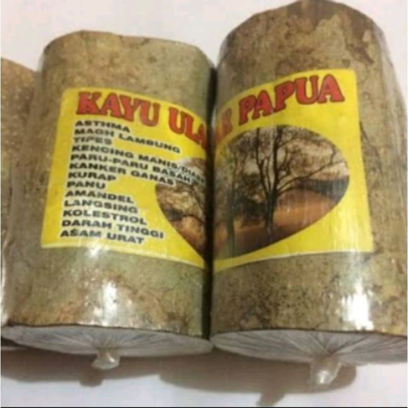 

KAYU ULAR PAPUA Asli Bima..herbal untuk kolestrol,asam urat dan 21 penyakit lainnya