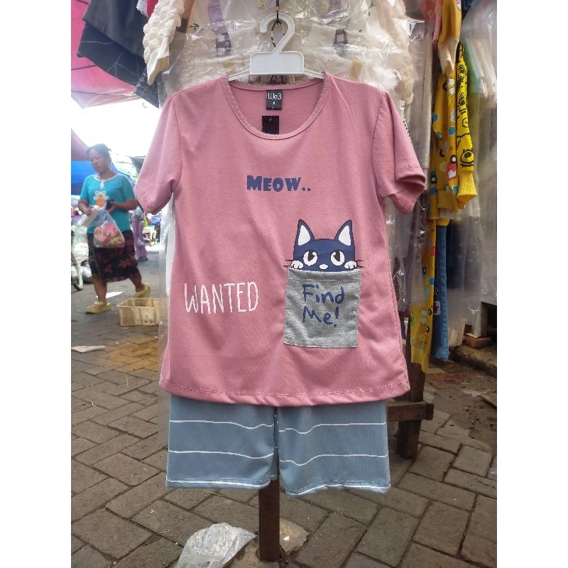 Baju Setelan Anak We3 Lengan Pendek