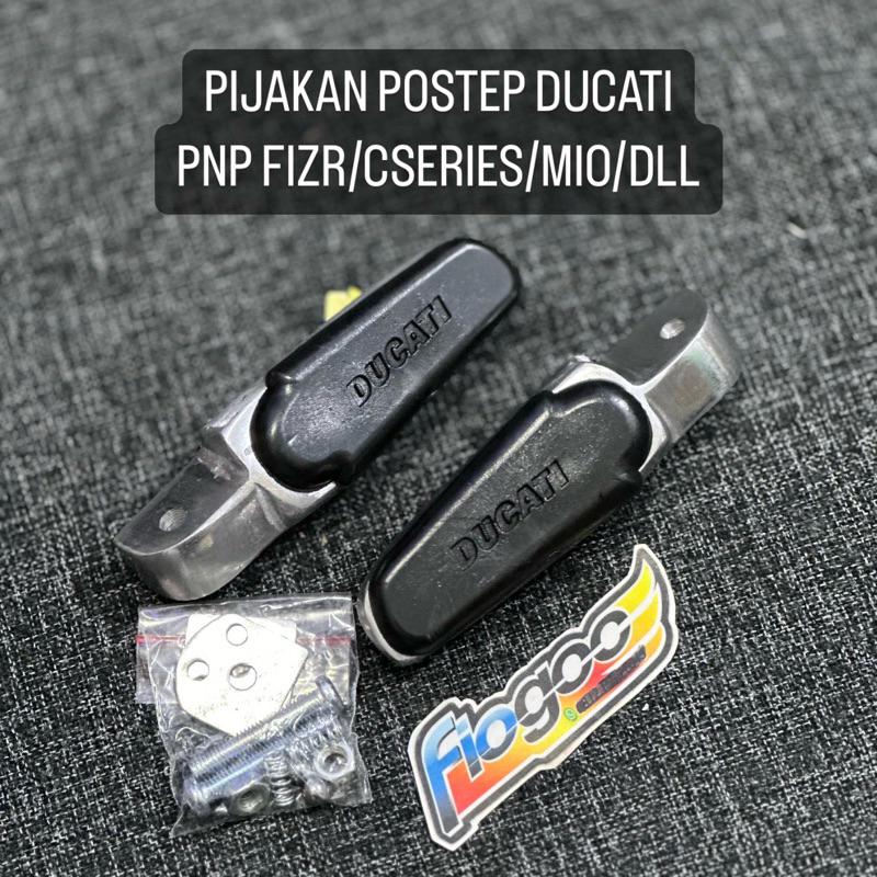 POSTEP DUCATI UNIVERSAL POSTEP BELAKANG DUCATI PIJAKAN POSTEP DUCATI DEPAN BELAKANG DUCATI HONDA POS