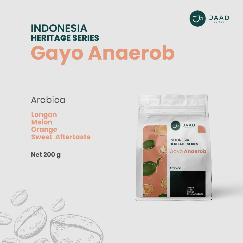 

Arabica Gayo Anaerob 200gram - Indonesia Heritage Series - by Jaad Coffee