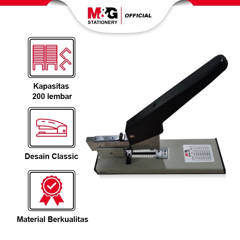 

M&G Stapler Heavy duty Economic MGS - 304 Stapler Besar Kapasitas 200 Lembar