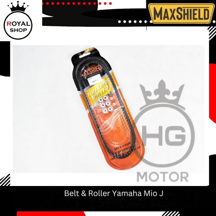 MAXSHIELD V-BELT FAN BELT VANBELT + ROLLER MIO J