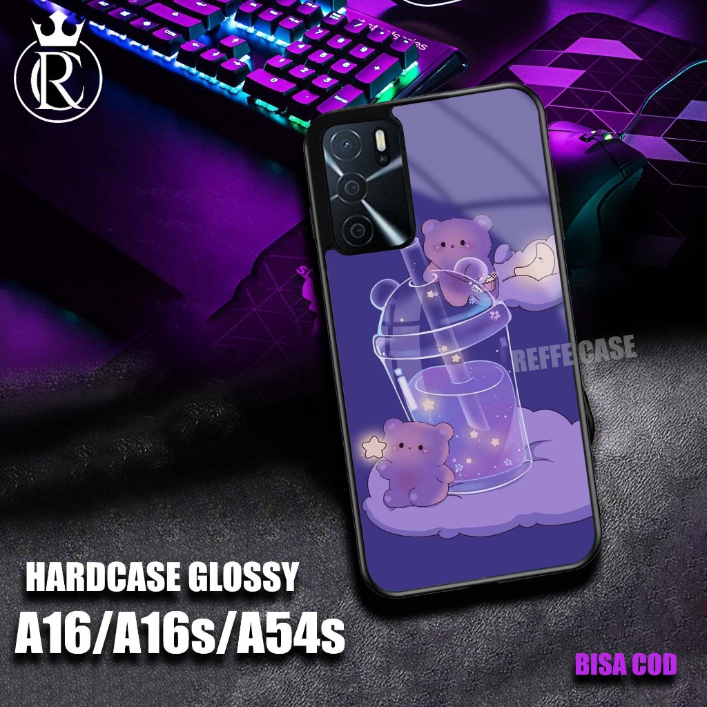 Case Oppo A16 Terbaru  - Hardcase 2d glossy - kesing hp - Hardcase Hp Paling laris - Top One Cas Opp