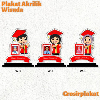 Piala Wisuda Akrilik Bingkai Foto Piala Wisuda Anak Akrilik Plakat Wisuda Anak Akrilik Custom