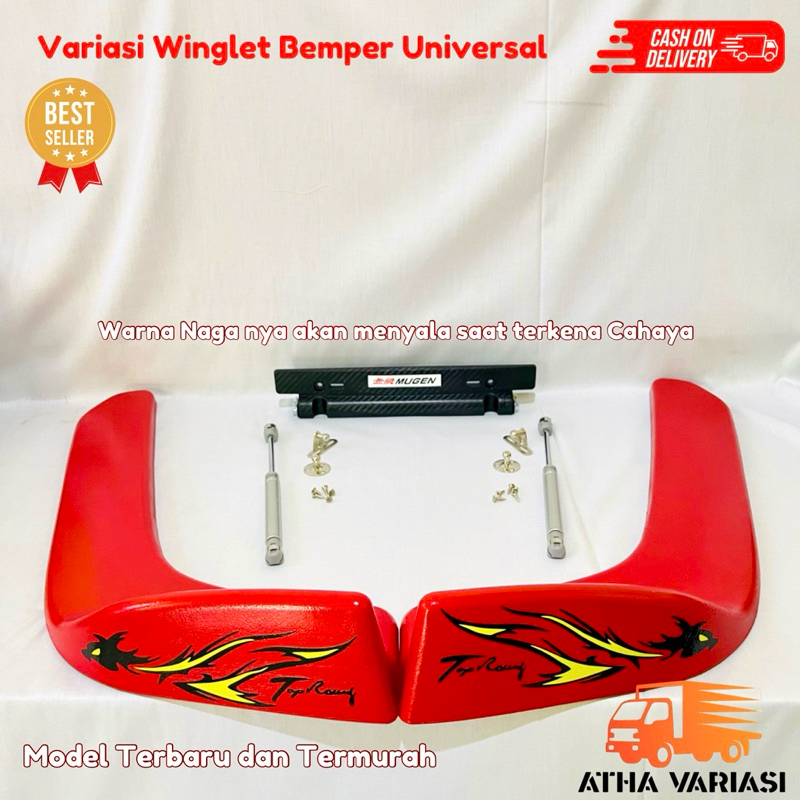 [COD] Variasi Winglet Bumper UNIVERSAL Bumper Mobil Pick Up/Truk/Bus
