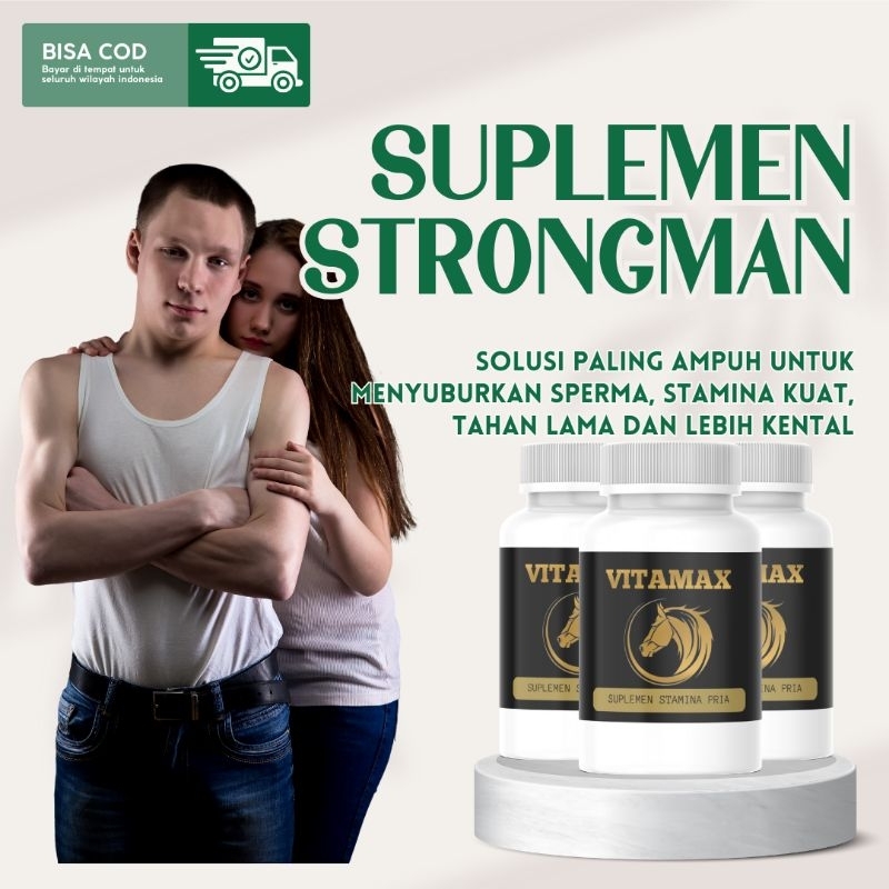 VITAMAX OBAT KUAT PRIA ISI 30 Kapsul Suplemen Strongman Pria Tangguh yang bagus