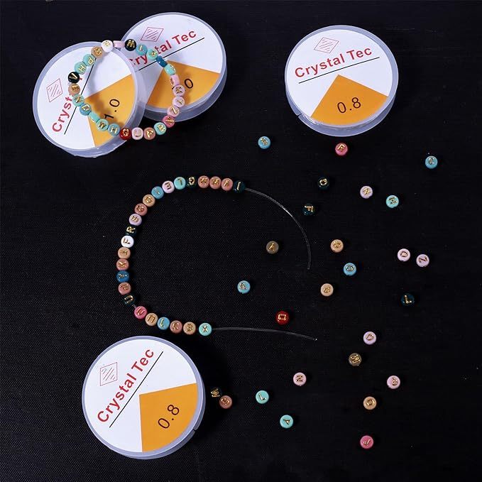 tali senar elastis korea 0.5 mm tali karet untuk membuat gelang kerajinan diy ukuran 0.5 mm