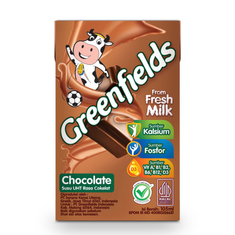 

Greenfields Susu UHT Chocolate 105 ml