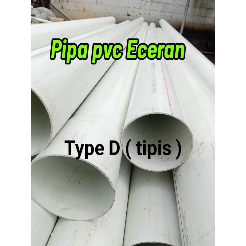 Pipa paralon pvc 6 inchi 10 cm D tipis