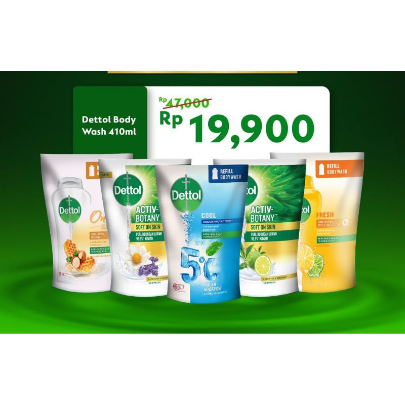 Dettol Sabun Mandi Cair Refill 375ml