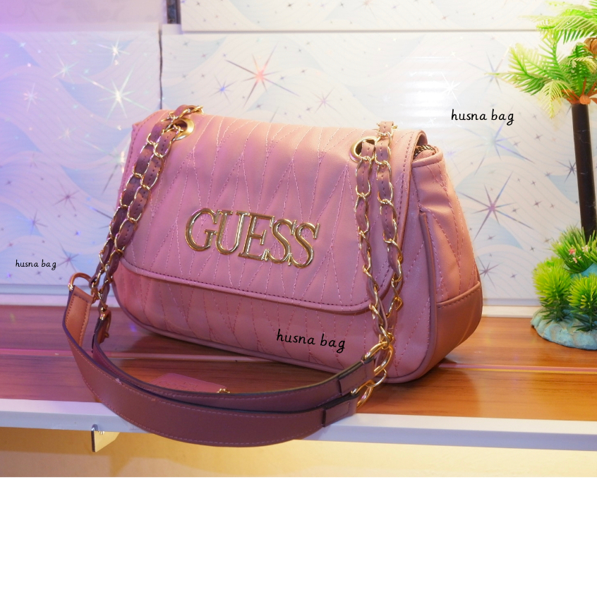 Tas wanita Mesenger GU3355ST TATA Shoulder Bag Satu Ruang Motif ZIG ZAG