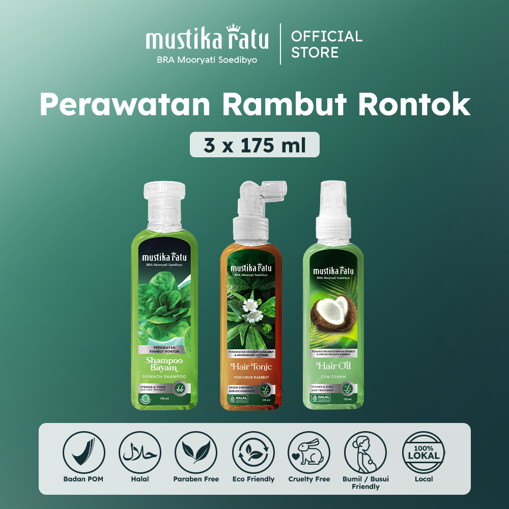 [Bunda Ashanty Favorite] Hair Care Mustika Ratu Perawatan Rambut Rontok 175ml