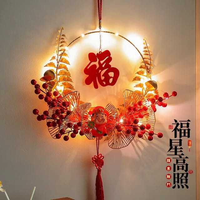 Dekorasi Dinding Imlek Dekorasi Rumah Liontin / Gantungan Pintu CNY / Dekorasi Imlek