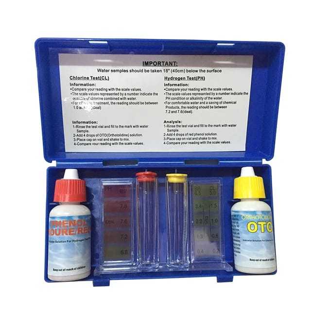 Kit Uji Air Klorin PH Kolam Renang / Alat Uji PH Kolam / Water PH Test Kit / Kit Uji PH Air