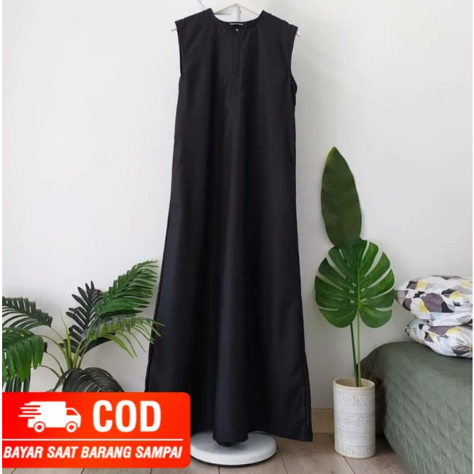 inner abaya inner dalaman atasan wanita tanpa lengan